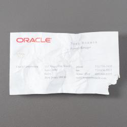 Business Card, Recovered