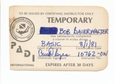 Certification Card 