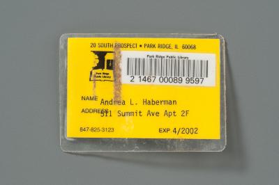 Library Card, Recovered  