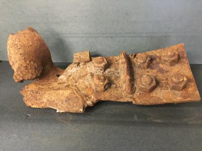 Steel Fragment, Recovered 